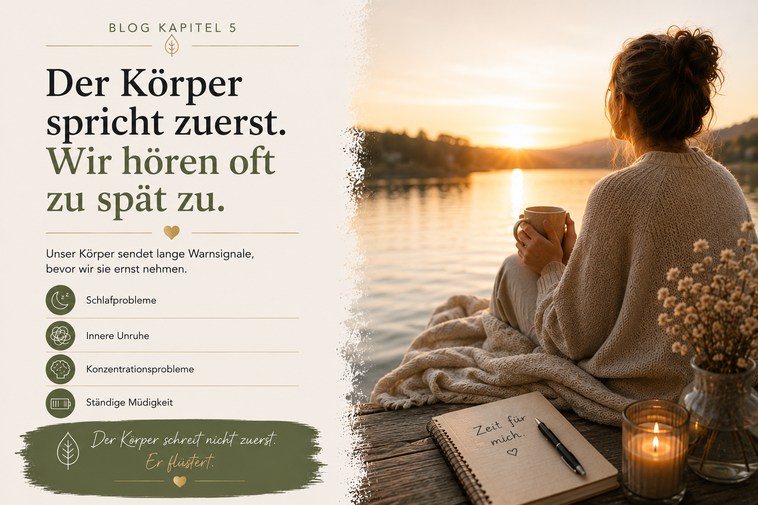 Der Körper spricht zuerst.